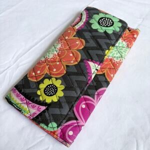 Vera Bradley Trifold clutch wallet Ziggy Zinnia retired pattern floral colorful
